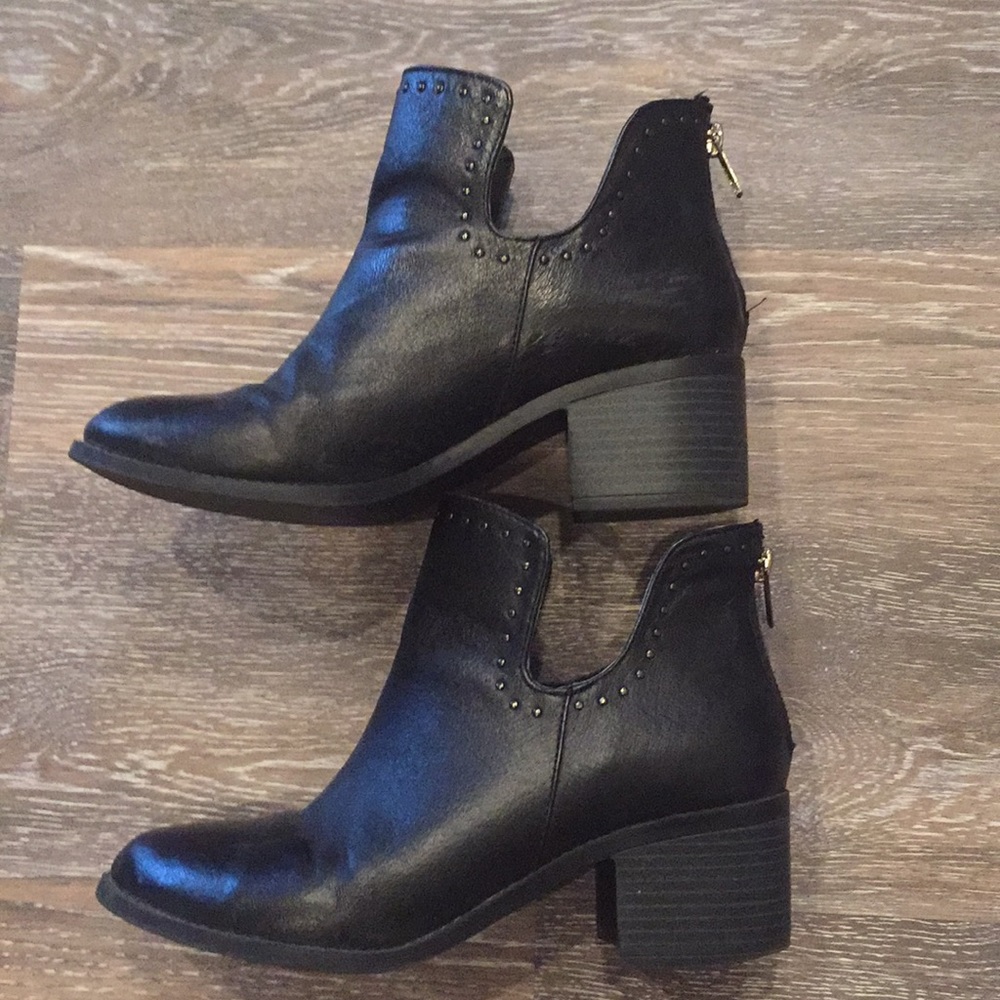 Black ankle boots